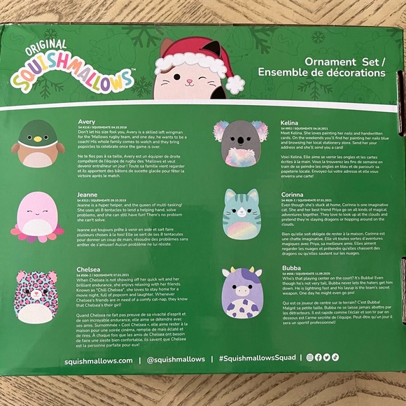 Squishmallows Toys Nwt Squishmallow Holiday Ornament Set Poshmark